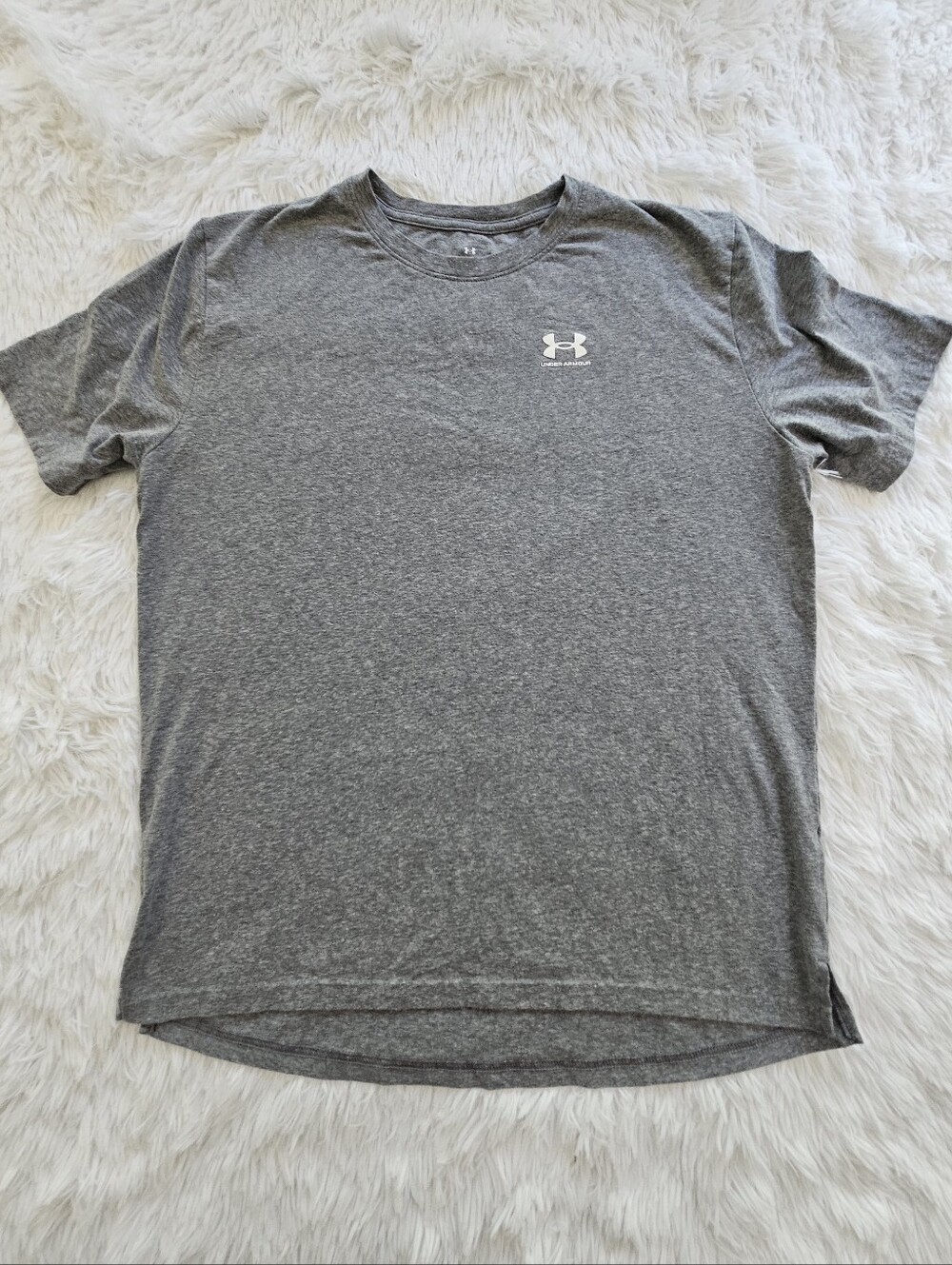 YXL Under Armour Plain Grey Tee
